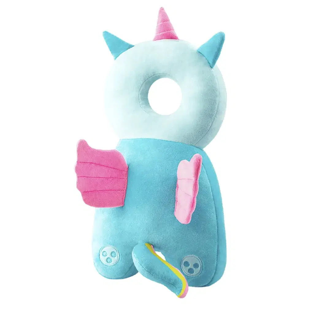 Mochila Protector Para Cabeza Y Cuello Caidas Bebes Turkesa