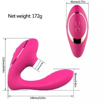 Vibrador Con Succión Del Clítoris Y Estimulador Del Punto G Color Violeta