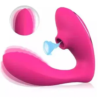 Vibrador Con Succión Del Clítoris Y Estimulador Del Punto G Color Violeta