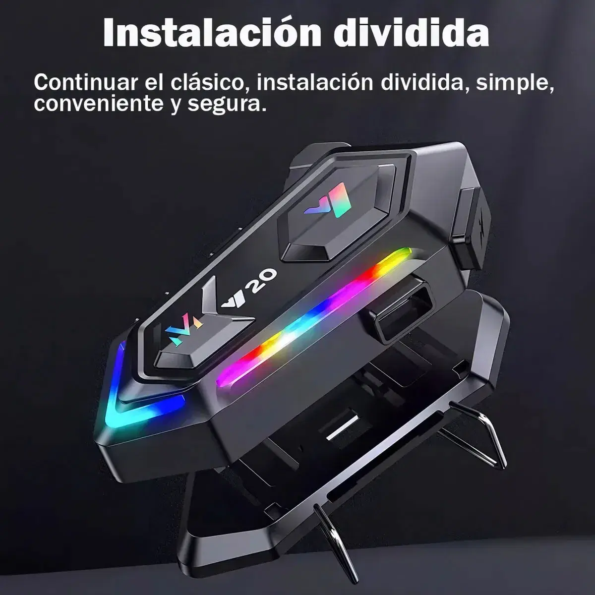 Audífonos Casco Moto Wohingo Y20 Bluetooth 5.3 Impermeables Ipx6 Blando