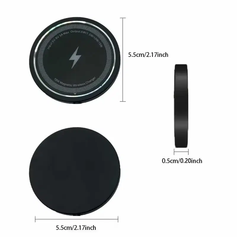 Cargador Inalambrico Magnetico 15w Para Iphone Cable Usb-c
